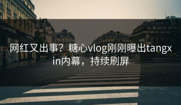 网红又出事？糖心vlog刚刚曝出tangxin内幕，持续刷屏