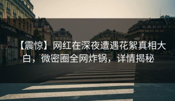 【震惊】网红在深夜遭遇花絮真相大白，微密圈全网炸锅，详情揭秘