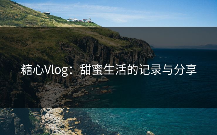 糖心Vlog：甜蜜生活的记录与分享